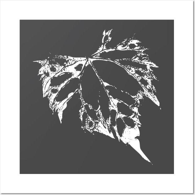 White Leaf Wall Art by mynaito